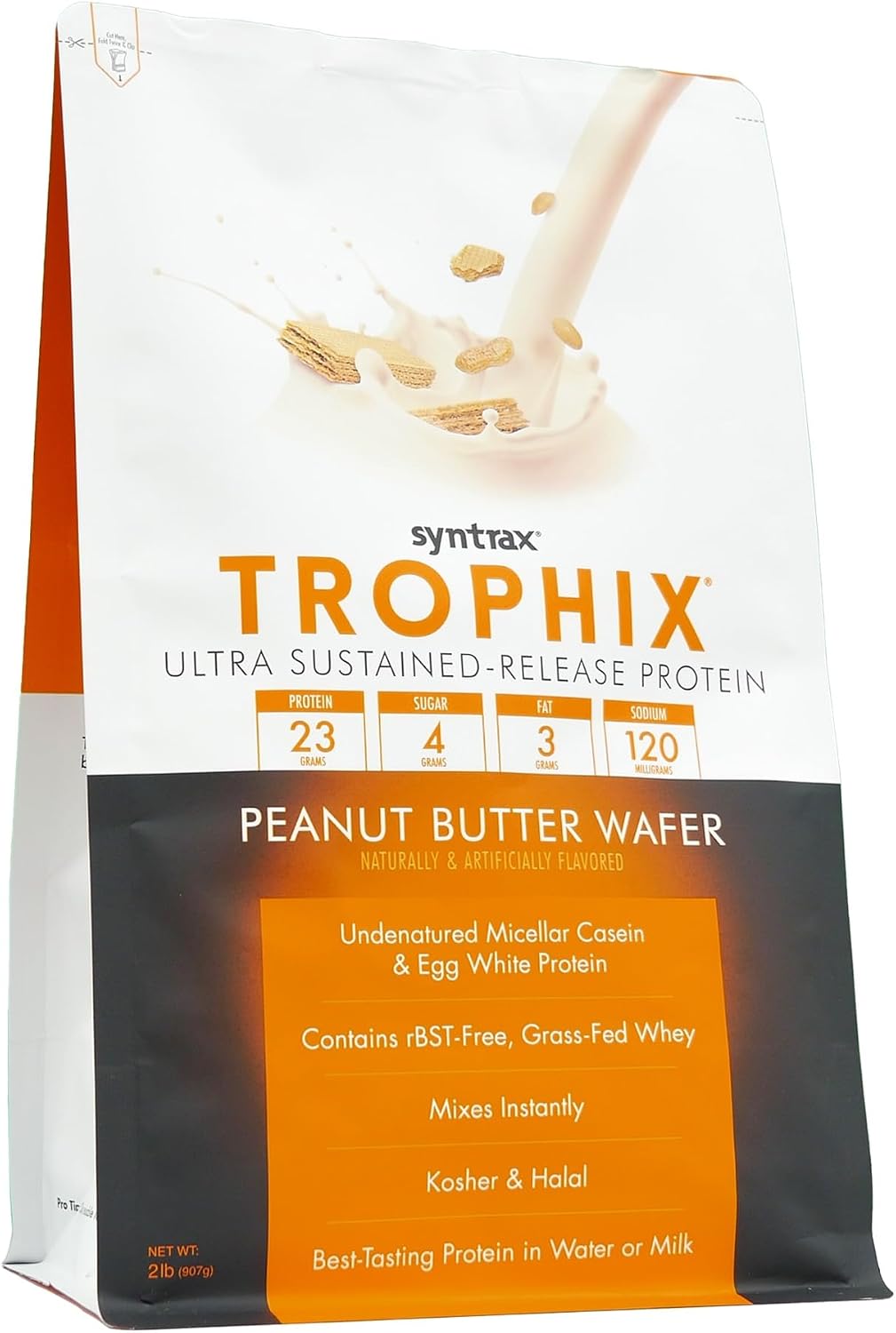 Syntrax Nutrition Trophix, Ultra Sustained-Release Protein Powder Blend, Chocolate Supreme, 5 lbs.