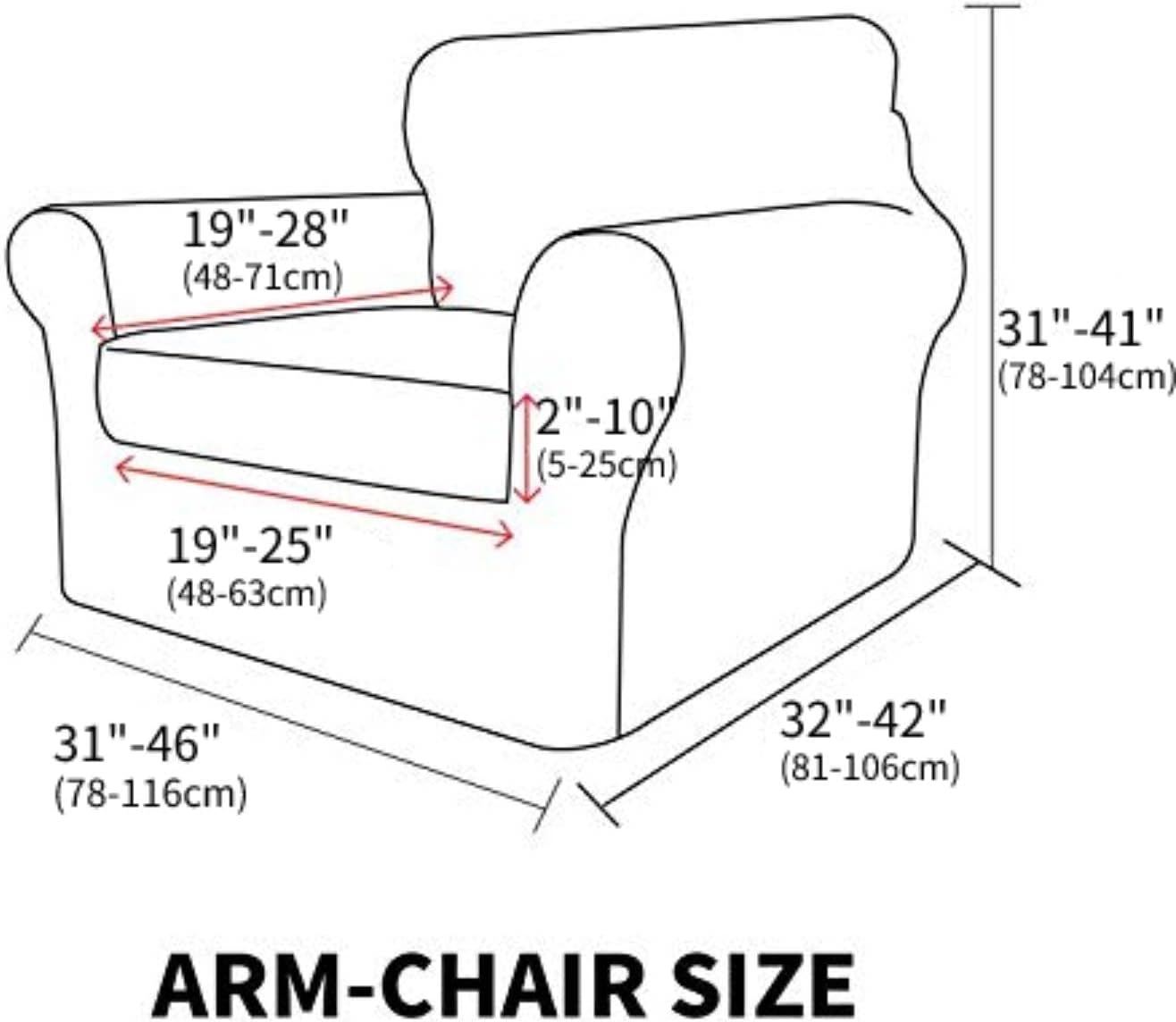 MAXIJIN Latest Recliner Slipcovers for Living Room 4 Pieces Stretch Jacquard Recliner Chair Cover Soft Fitted Recliner Protector with Elastic Bottom