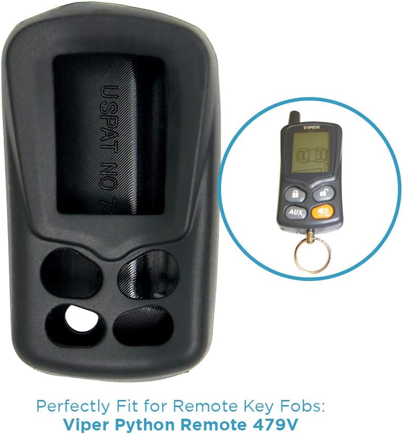 Replacement for New Silicone Cover Protective Cases for Viper Python Remote 479V - Black - (2 Pack)