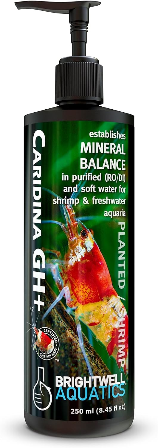 Brightwell Aquatics Caridina GH+ Shrimp Mineral Supplement RO/DI, 250ml