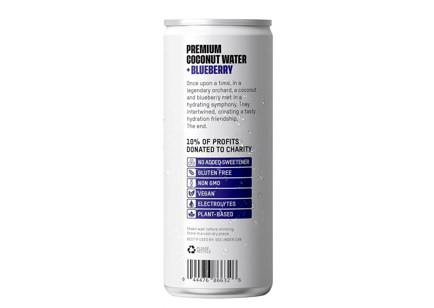 Once Upon a Coconut Premium Coconut Water - Low Calorie All-Natural Drink with Electrolytes - Non-GMO - Gluten-Free - 10.8 Fl Oz (Pack of 12)