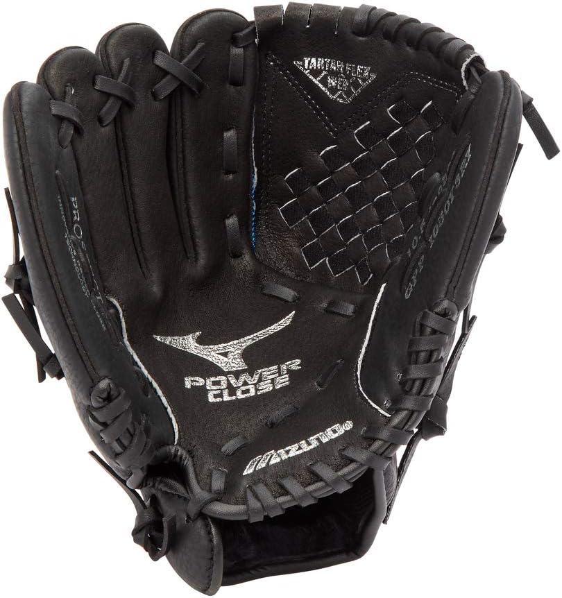 Mizuno Prospect PowerClose Youth Baseball Glove Series I V-Flex Notch I Parashock Palm Pad I Buttersoft Palm Liner
