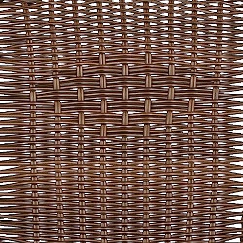 Flash Furniture Lila Modern Rattan Indoor/Outdoor Stackable Dining Chairs, Stacking Rattan Bistro Chairs for Patio or Restaurant, Set of 4, Brown | Commercial Grade, Indoor/Outdoor Use