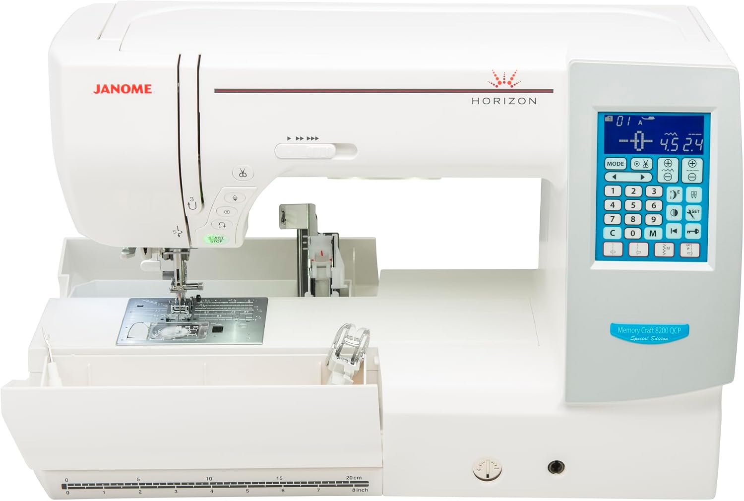 Janome 8200QCP Quilting and Sewing Machine Computerized - Horizon Memory Craft 8200QCP Special Edition
