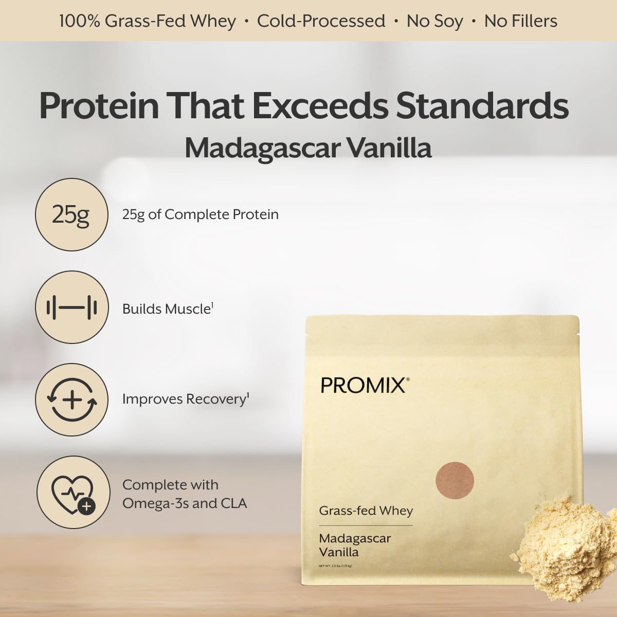 ProMix Nutrition Whey Protein Powder, Unflavored - 5 lb (Pack of 2)