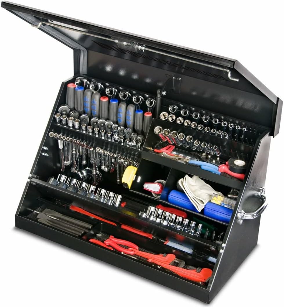 Montezuma ME300B 30-Inch Portable TRIANGLE Toolbox, Black