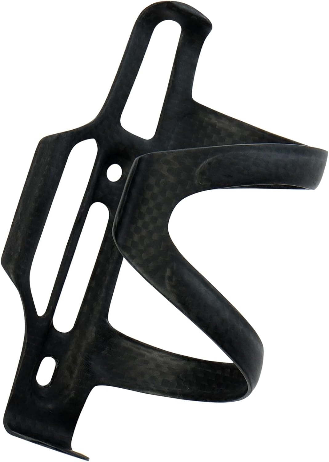 BRKURLEG Ultra-Light Carbon Fiber Water Bottle Cage with Screws Tool | Bike Water Bottle Cage Holder Brackets for Road Bike MTB Mountain Cycling Black Matte, Right Opening