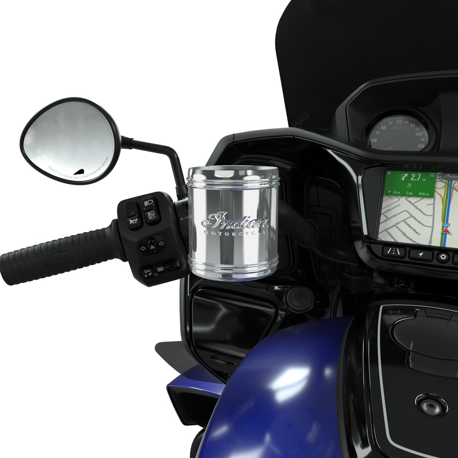 Indian Motorcycle Pinnacle Cup Holder, Chrome - 2880137