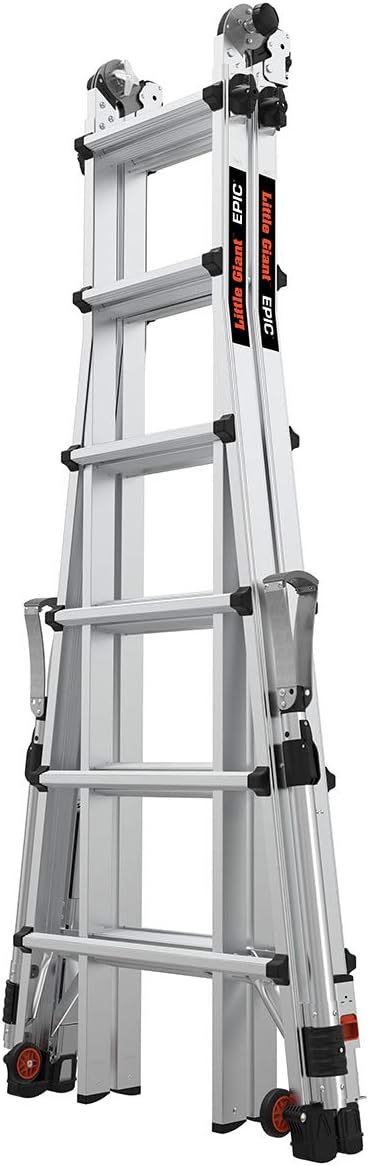 Little Giant Ladders, Epic, M26, 26 ft, Multi-Position Ladder, Aluminum, Type 1A, 300 lbs weight rating, (16826-818)