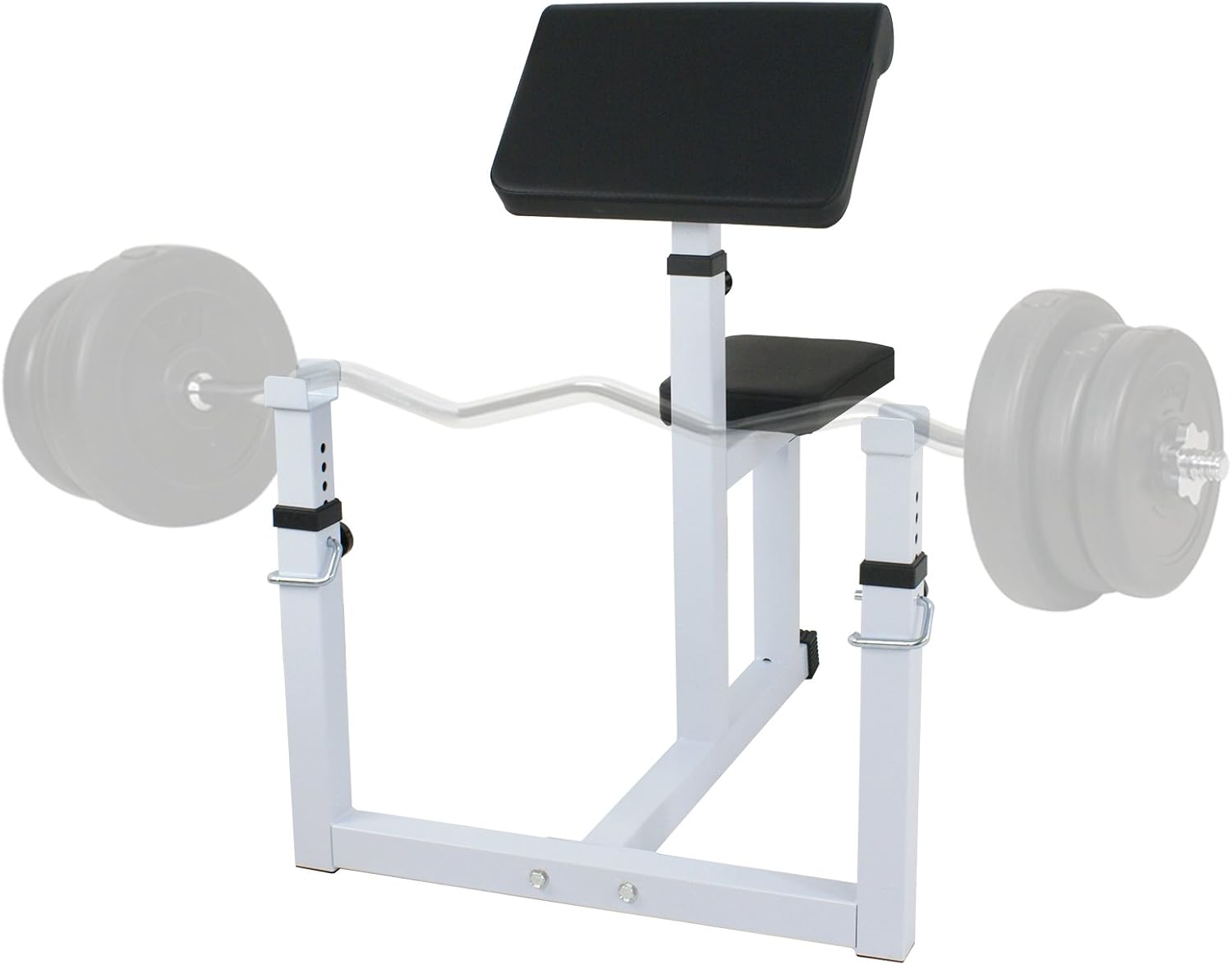 Pro Arm Curl Bench Press Rack Adjustable Preacher Seated Weight Bench Isolated Dumbbell Biceps for Arm Training Fitness Home Gym Exercise Workout