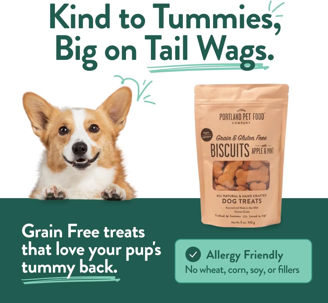 Portland Pet Food Dog Treats Variety, Healthy, Grain-Free Biscuits, 3 Pack