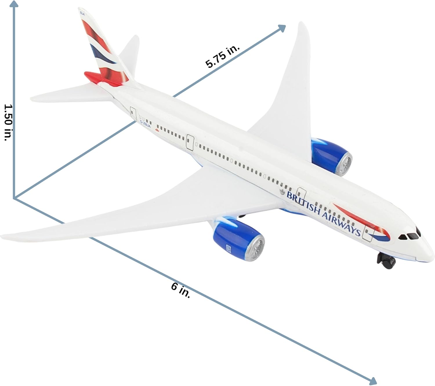 Daron British Airways Concorde Single Plane Toy , White Small