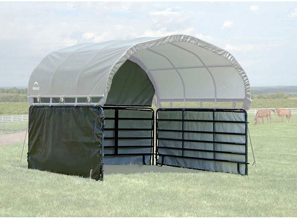 ShelterLogic 12'x12' Equine, Livestock and Agricultural Shelter Enclosure Kit (Corral Panels and Shelter Not Included)