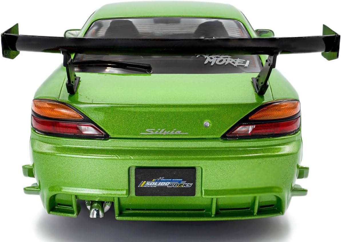 Solido Works 1:18 Scale Nissan Silvia S15 Spec-R Aero Green 1999 Diecast Model Car S1812203
