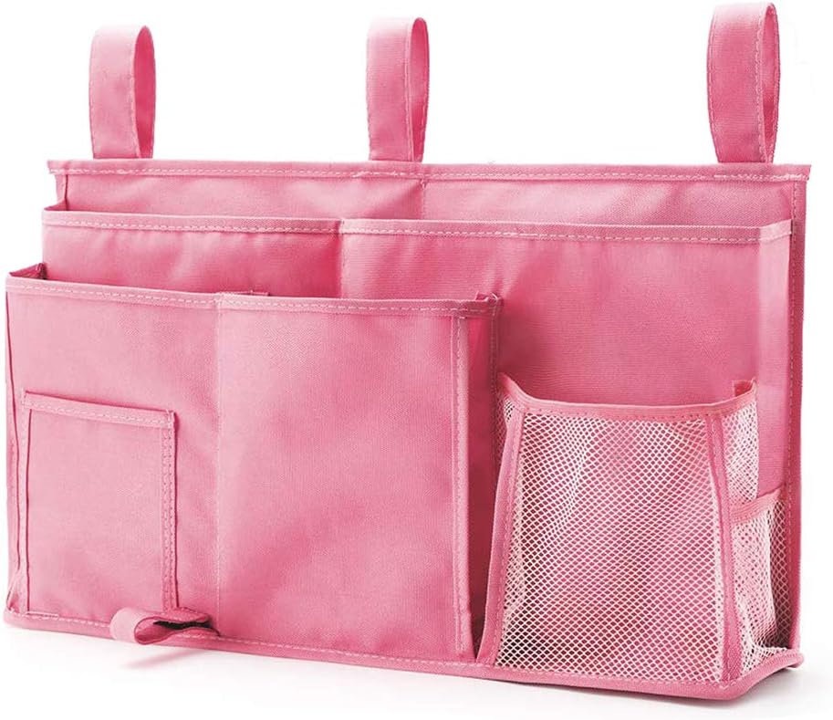 Bseash Bunk Bed Organizer, Bedside Caddy Hanging Bed Organizer Storage Bag 8 Pockets, for College Dorm Rooms Bed, Hospital Bed, Baby Bed Rails