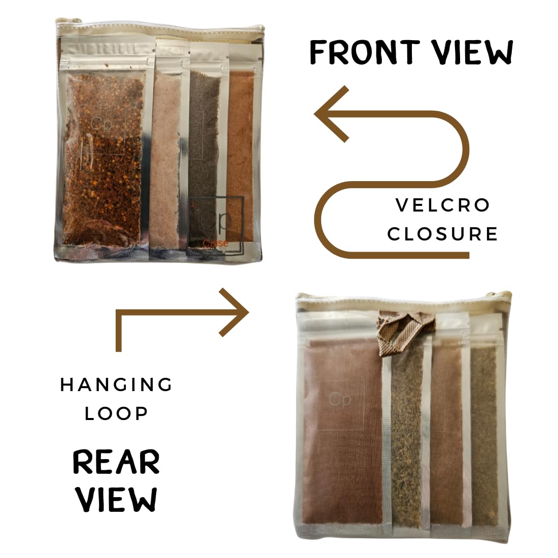 Cpise ORGANIC Camping Spice Set with 8 Essential Spices for Camping & Travel