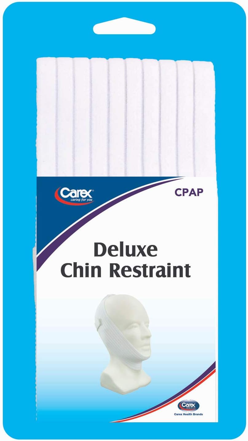 Carex CPAP Chin Strap - Stop Snoring - Anti Snore, White, 1 Count