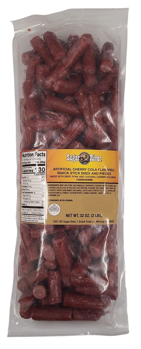 Sugar River Meat Snack Links Sticks Ends & Pieces, 2lbs (Original Snack Stick, NOT vacuum sealed)