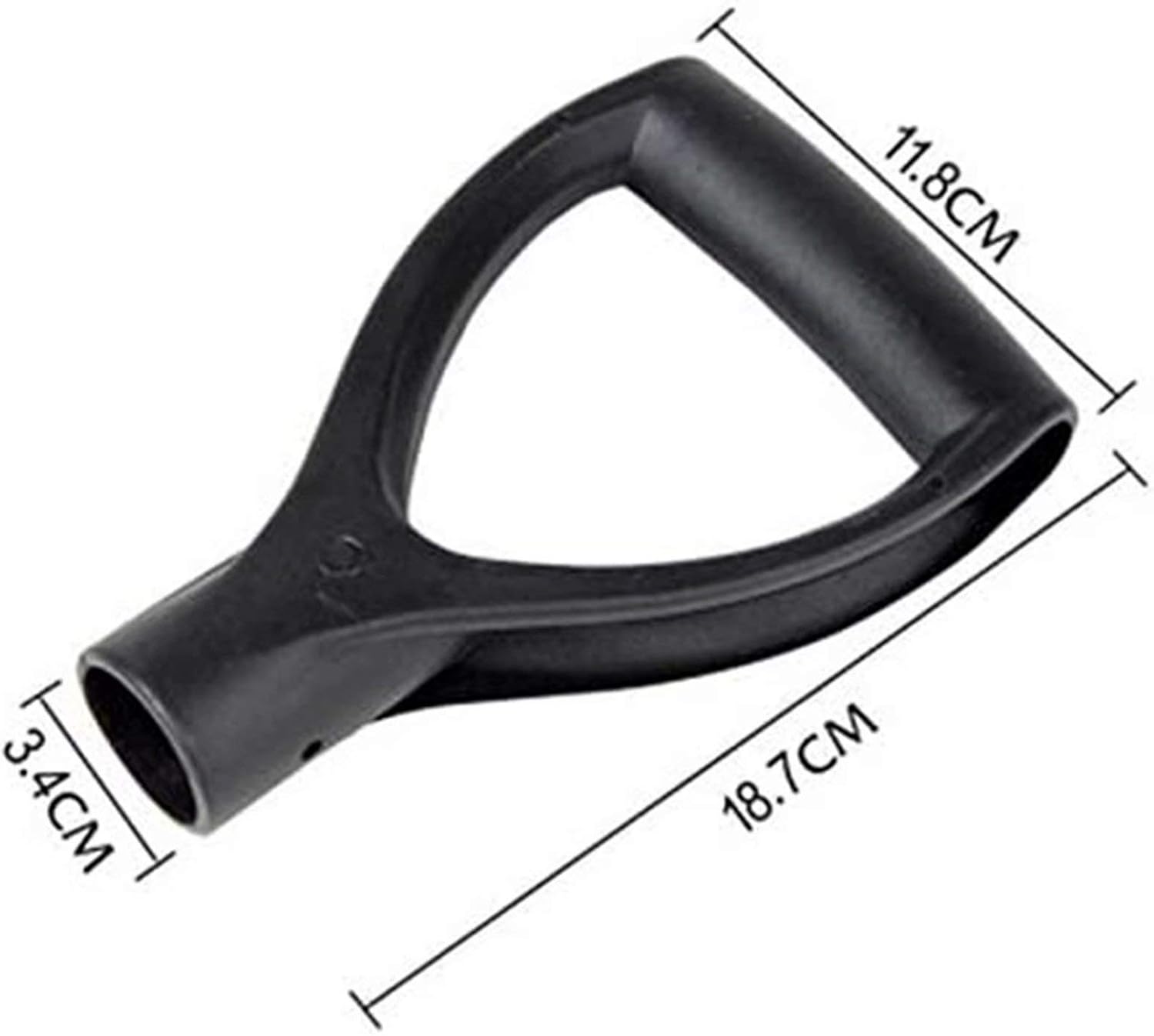 34mm Plastic D-Grip Shovel Handle Replacement Garden Spade Fork Snow Shovel Garden Handle Digging Tools