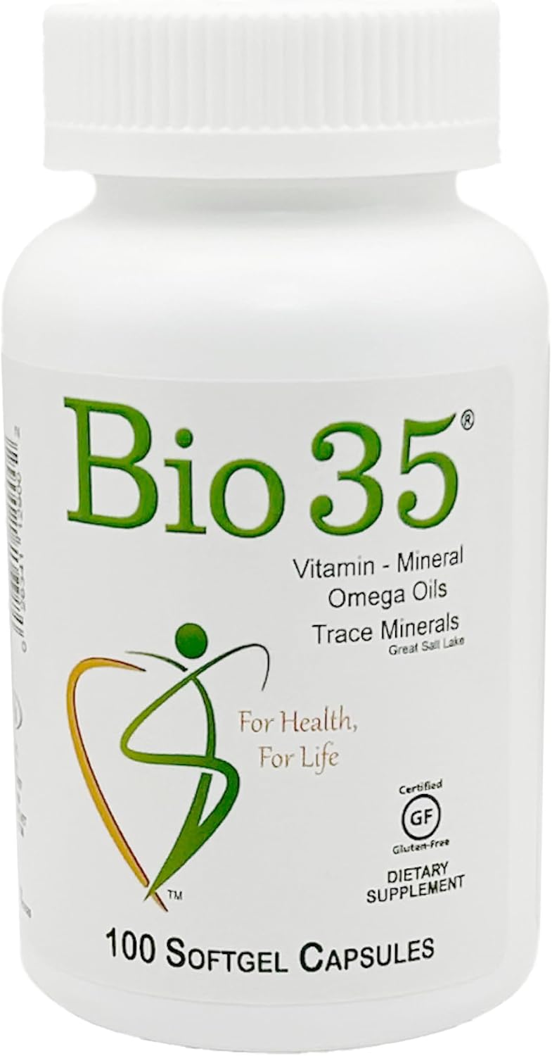 Bio35 / 300 sg Original, Gluten Free, Daily Multivitamin for Men & Women Wellness – Bio35 High Potency Softgel with Trace Minerals, Multi Vitamins for Immune Support, Digestion, & Energy,