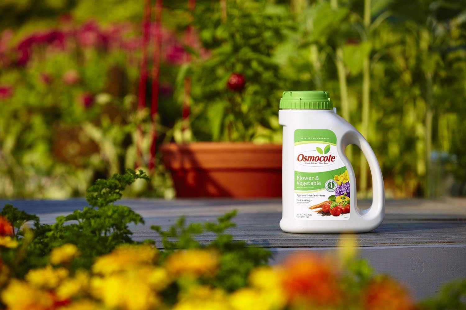 Osmocote Smart-Release Plant Food Flower & Vegetable, Plant Fertilizer, 4.5 lbs. (6-Pack)