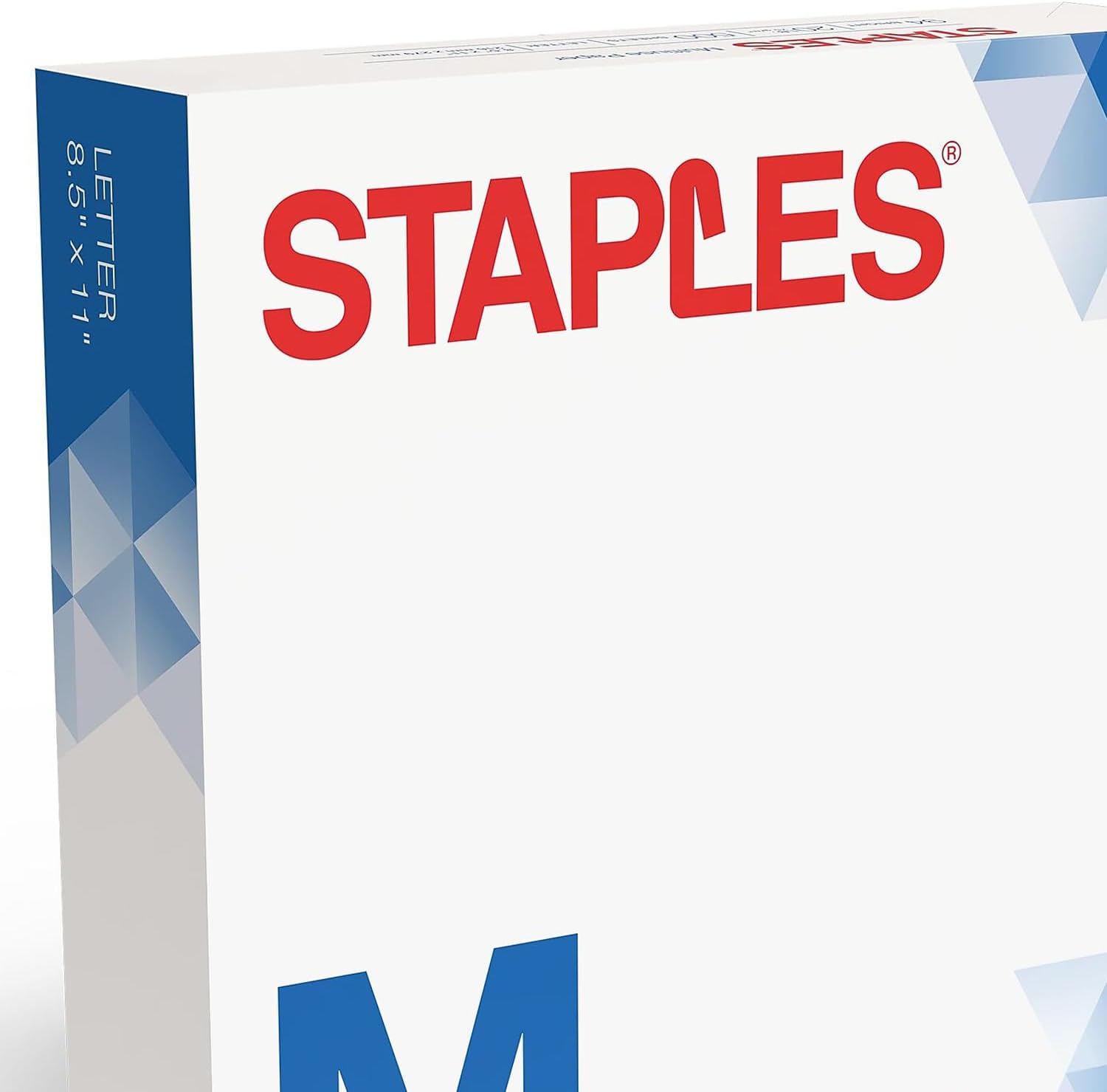 Staples Multipurpose Copy Paper, 8.5x11, 20lb, 94 Bright, 10 Reams/Carton | 5,000 white sheets total. Smooth finish reduces jams in copiers, laser & inkjet printers.
