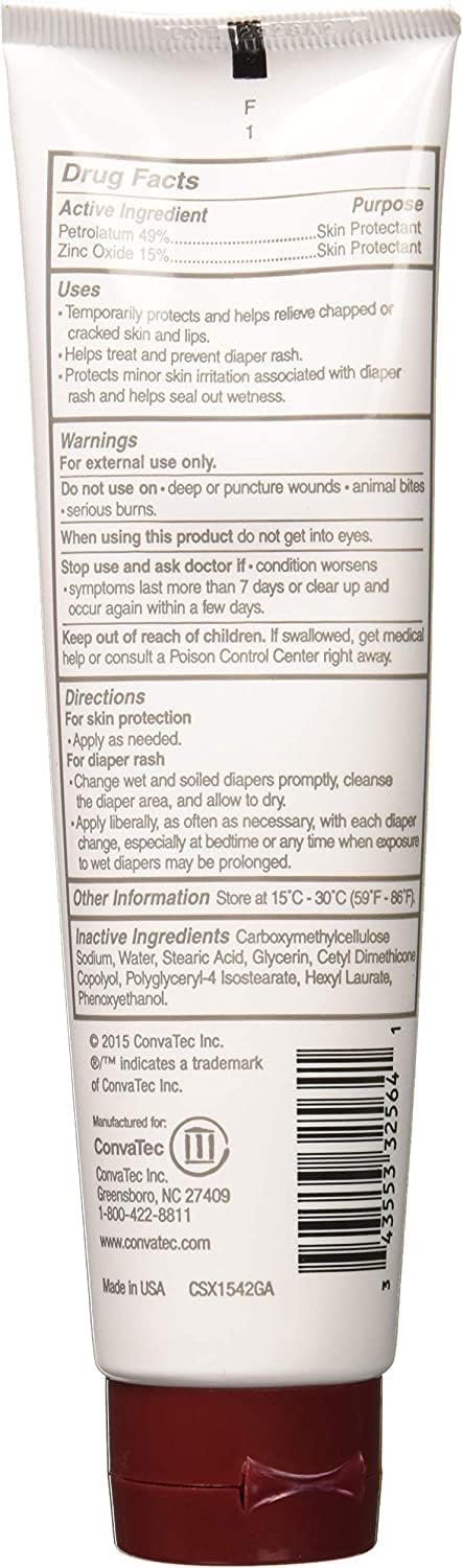 Medline Remedy Specialized Protect Zinc Oxide Paste Skin Protectant 4 oz Tube (Pack of 2 Tubes)