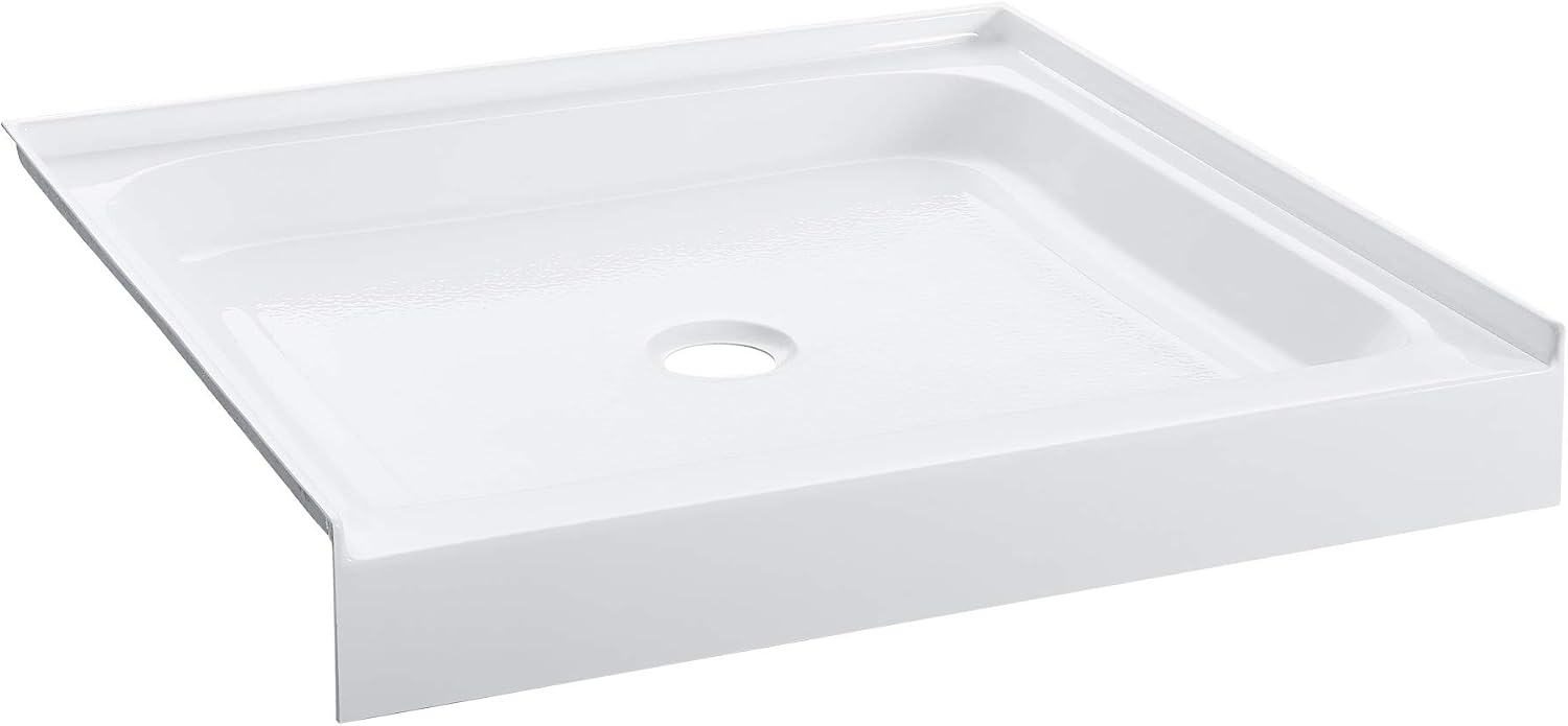 Voltaire 60" x 32" Single-Threshold, Right-Hand Drain, Shower Base in Gray