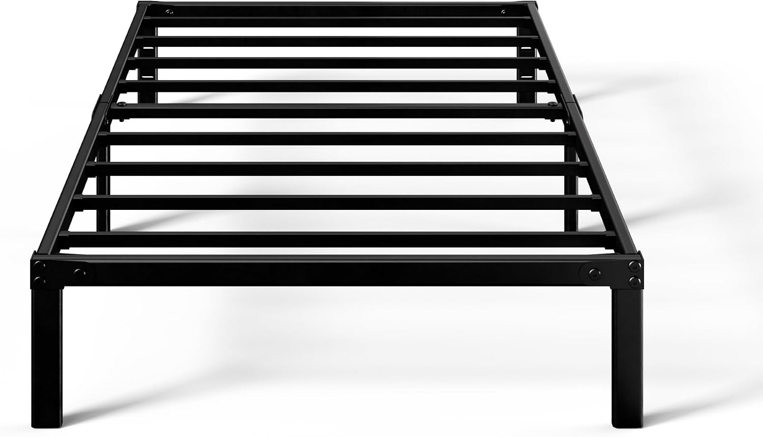 ZINUS Van 16 Inch Metal Platform Bed Frame / Steel Slat Support / No Box Spring Needed / Easy Assembly, Full