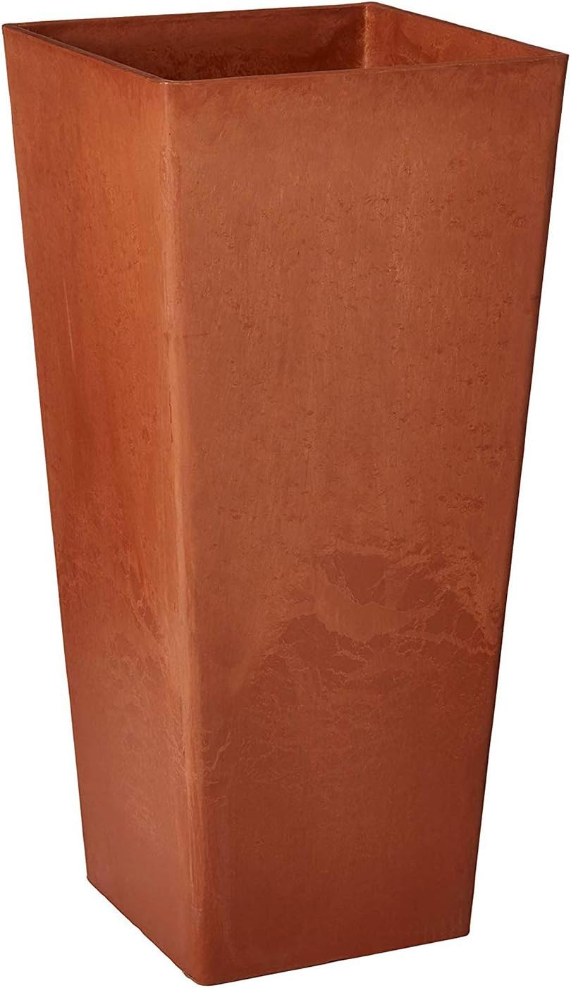 Arcadia Garden Products PSW FS32TP Contempo Tall Square Planter, 13 by 13 by 28-Inch