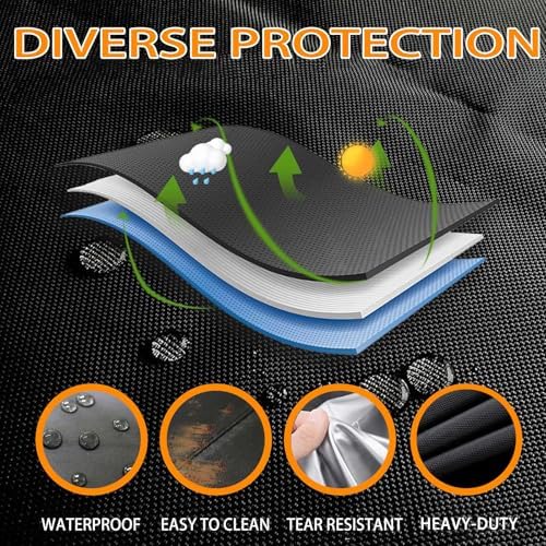 Heavy-Duty Generator Cover for Predator 9000 2019-pr, Water Resistant Outdoor Protective Dust Rain Snow Cover for Portable Generators