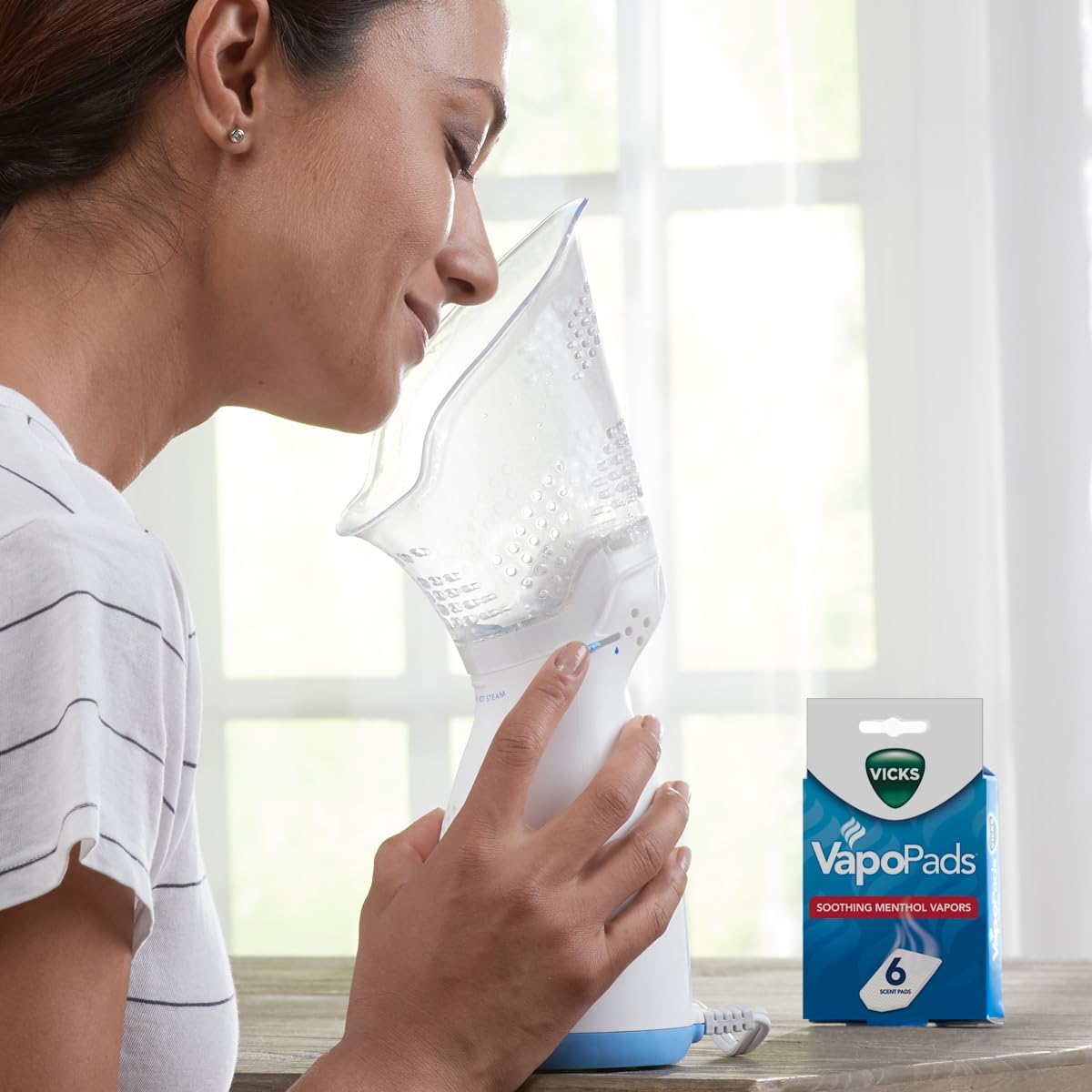 Vicks VapoPads– Soothing Menthol Vapor Pads 6 Count (Pack of 1) | Use with Vicks Humidifiers, Vaporizers, Waterless Vaporizers, and Sinus Inhalers