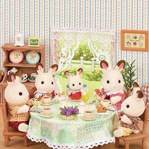 Calico Critters, Hopscotch Rabbit Family, Dolls, Doll House Figures, Collectible Toys