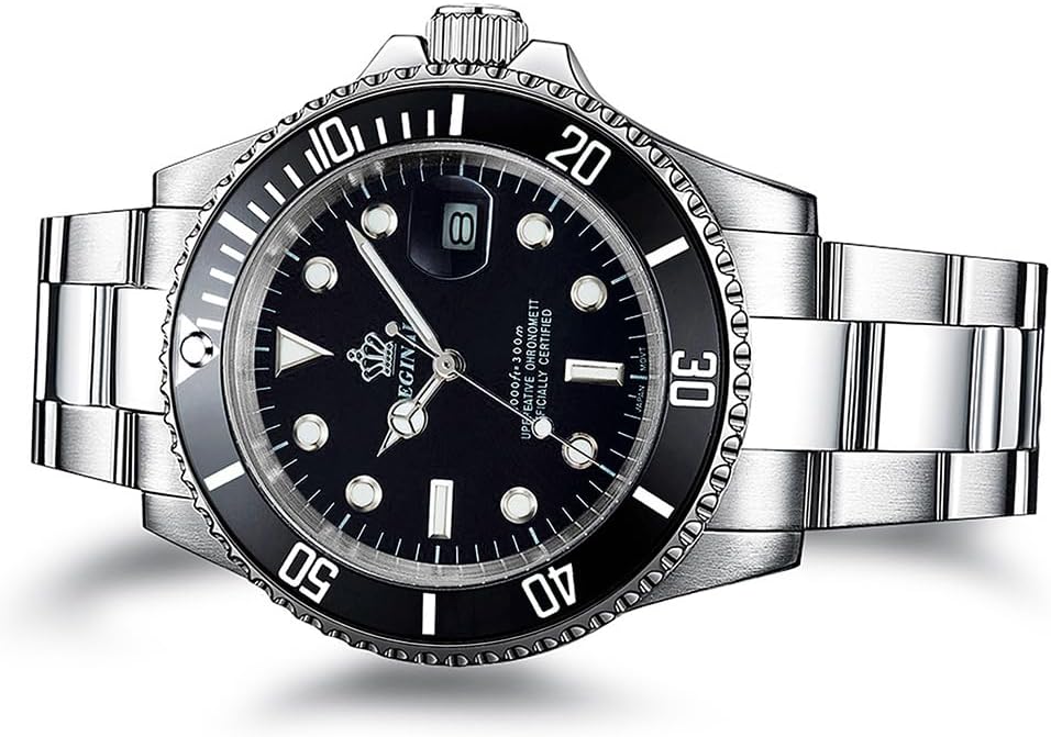Reginald Men's Diver-Inspired Quartz Watch Sapphire Crystal 40mm