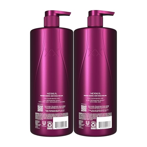 Nexxus Color Assure Color Care 2 Count for Vibrancy Shampoo, Conditioner Color Treated Hair Powered by Chromabond Sealer with Citric Acid 33.8 fl oz