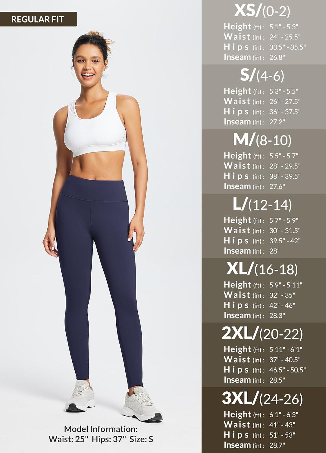 baleaf Women's Fleece Lined Leggings Thermal Warm Winter Tights