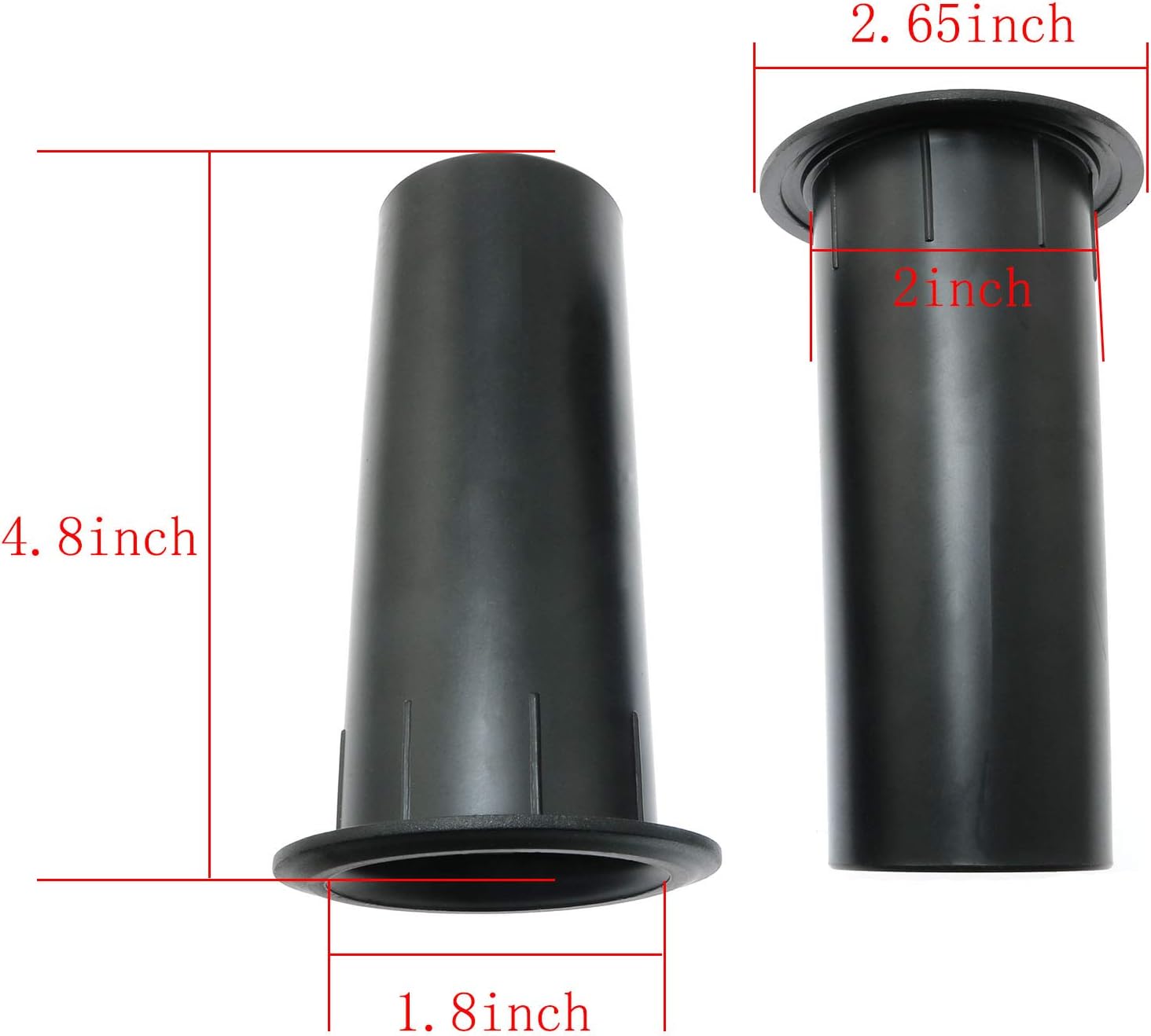 MEETOOT 2pcs Speaker Pilot Hole Outlet 50x120mm Speaker Cabinet Port Tube for Speaker Cabinet, Portable Speaker, Home Speaker or Car Speaker