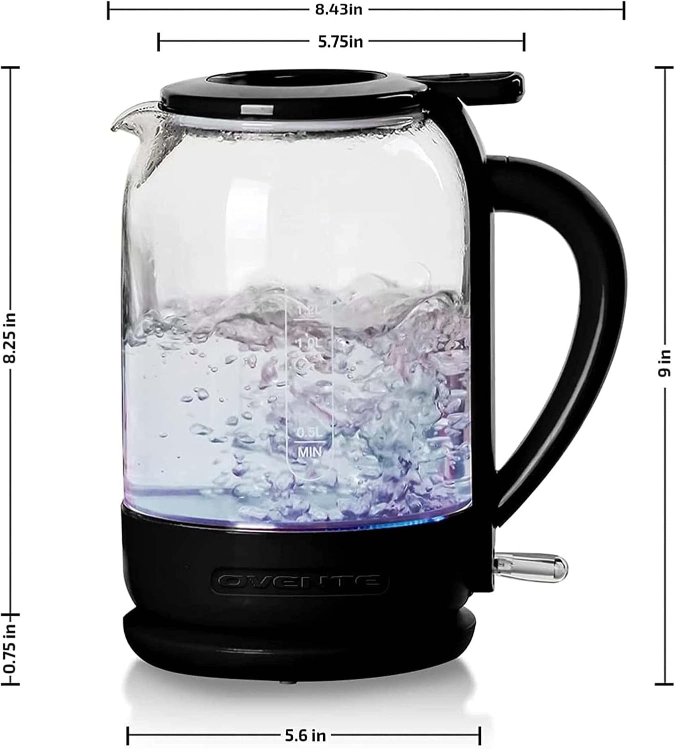 OVENTE Electric Coffee Grinder with One Touch Push-Button, White CG225W | 2.5oz Capacity, 150W Motor, Stainless Steel Blades for Uniform Grinding of Beans, Spices, Herb, Nuts & More, Safety Lock Lid