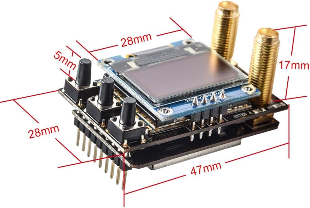 AKK Diversity RX 5.8G 80CH FPV Receiver Module Built-in Low Power Buzzer SMA Female Diversity Receiver with Two RX Modules Compatible with FatShark