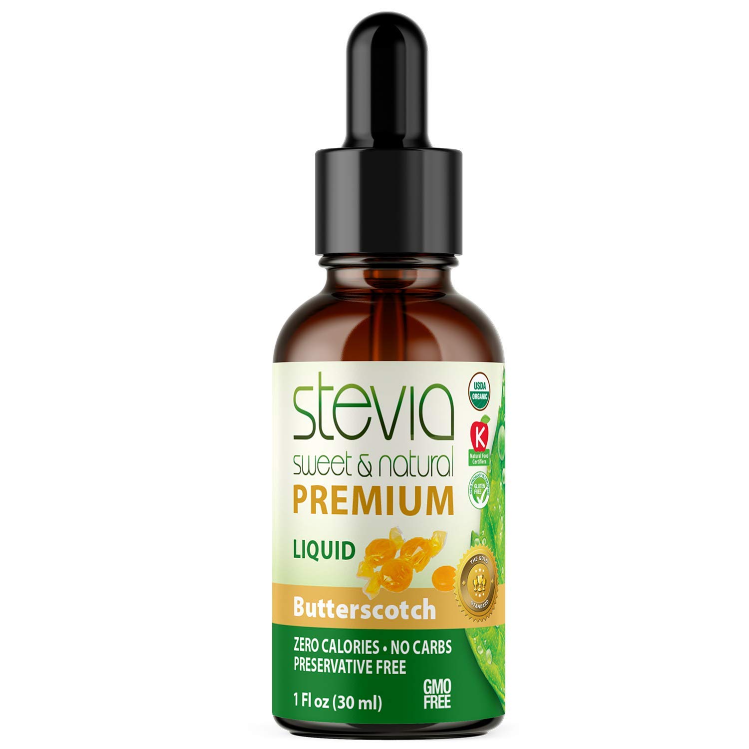 Stevia Intl Butterscotch Premium Quality Stevia Drops | Organic Liquid Stevia |Best Sugar Substitute | Pure Extract | Naturally Sweet | Non-Bitter