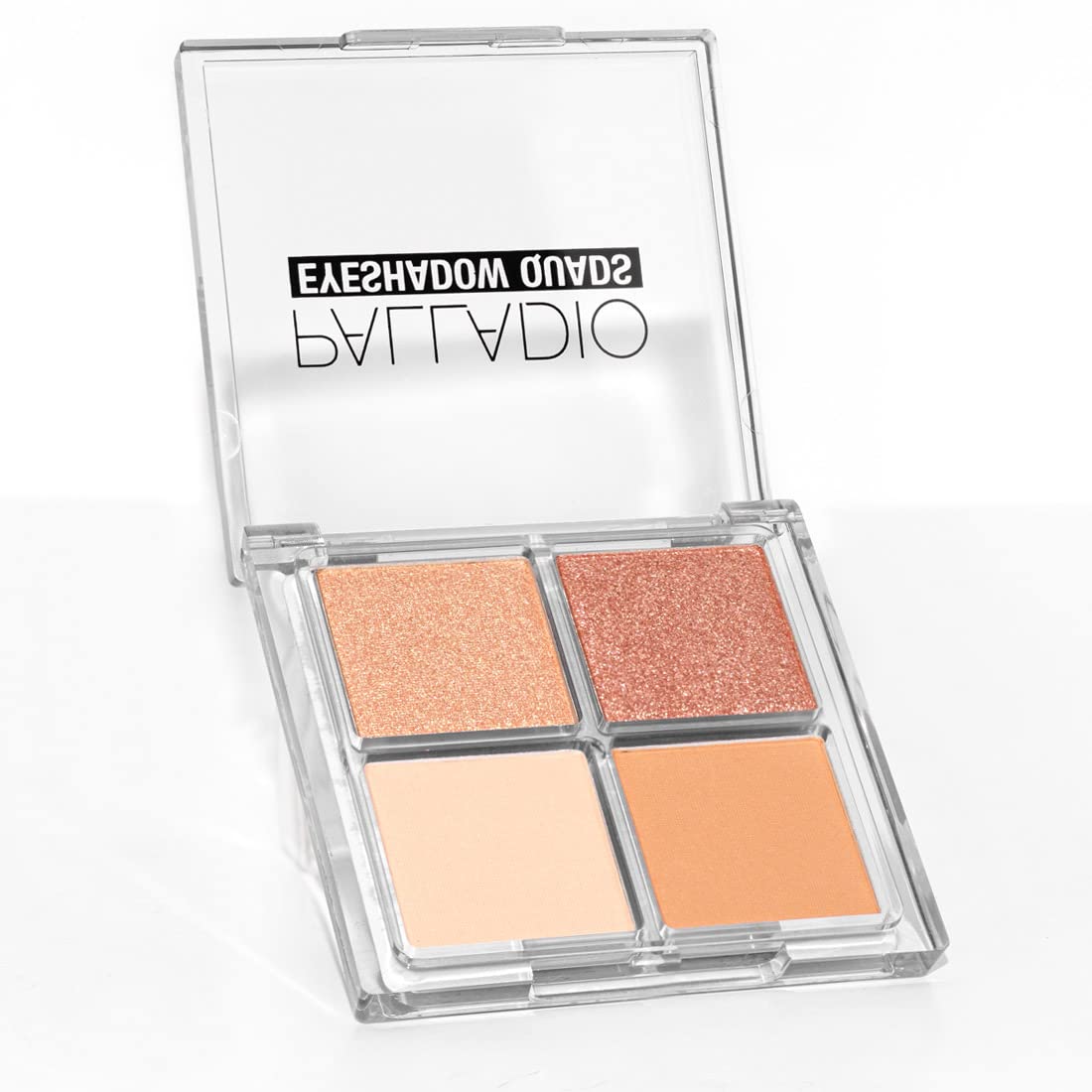 Palladio Eyeshadow Quads, Velvety Pigmented Blendable Matte, Metallic and Shimmer Finishes, Creamy Formula, Four Way Quad Eye Shadow Palette, Talc-Free (Ballerina)