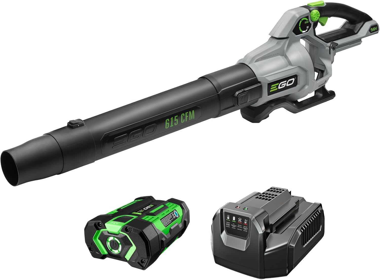 EGO POWER+ Cordless Electric Leaf Blower, 530 CFM, With Battery - LB5302