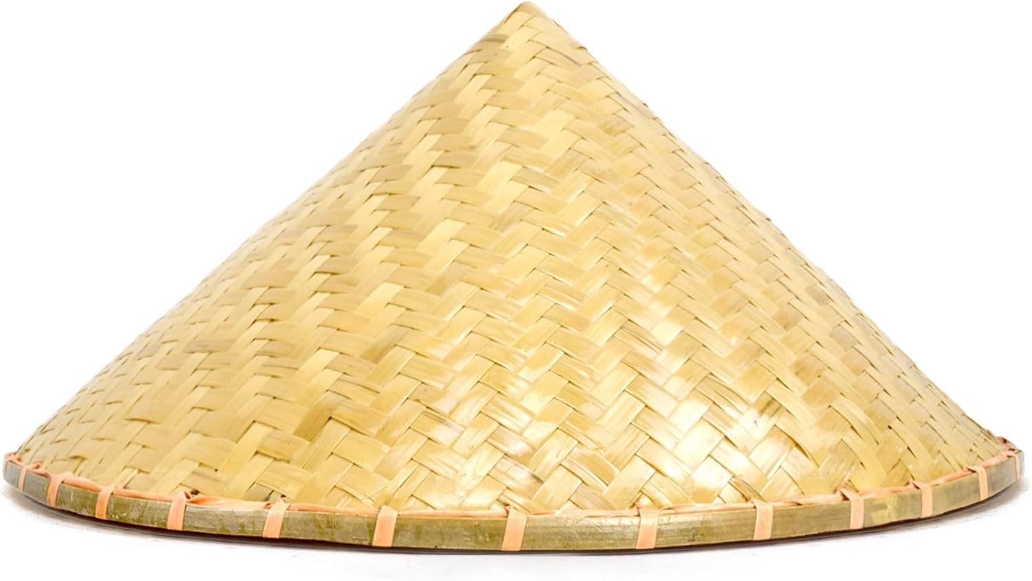 Chinese Rice Bamboo Hat for Men, Asian Straw Sun Hats for Farmer Patty, Samurai, Helloween