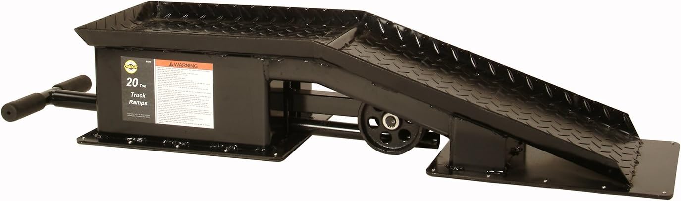 Omega 93200 Black Truck Ramp - 20 Ton Capacity