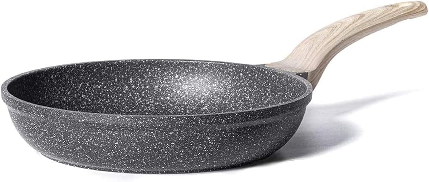 CAROTE Nonstick Frying Pan, 8 Inch Classic Granite Skillet | Kitchen Healthy Non Toxic Stone Cookware,All-Stovetop Compatible, Cool Handle, Easy to Clean, PFOA Free