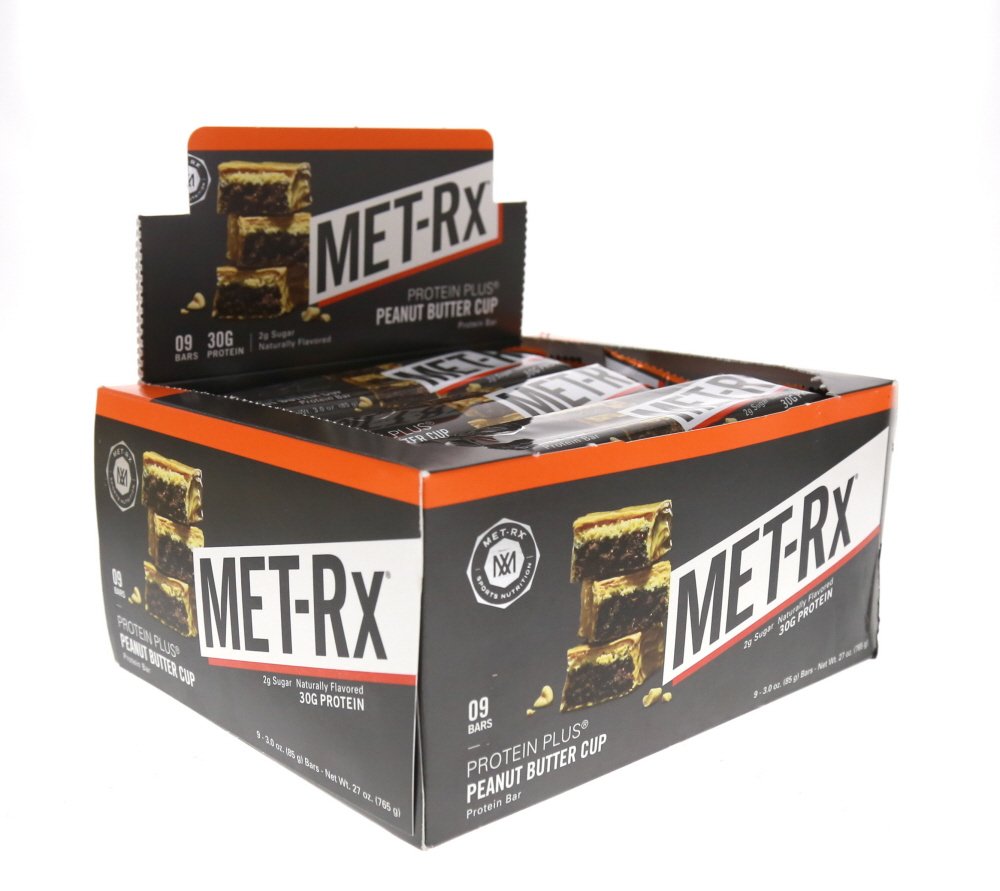 MET-Rx Protein Plus Bar, Great as Healthy Meal Replacement, Snack, and Help Support Energy, Gluten Free, Peanut Butter Cup, With Vitamin A, Vitamin C, and Zinc to Support Immune Health, 85 g,9 Count | Great as Healthy Meal Replacement, Snack, and Help Su…