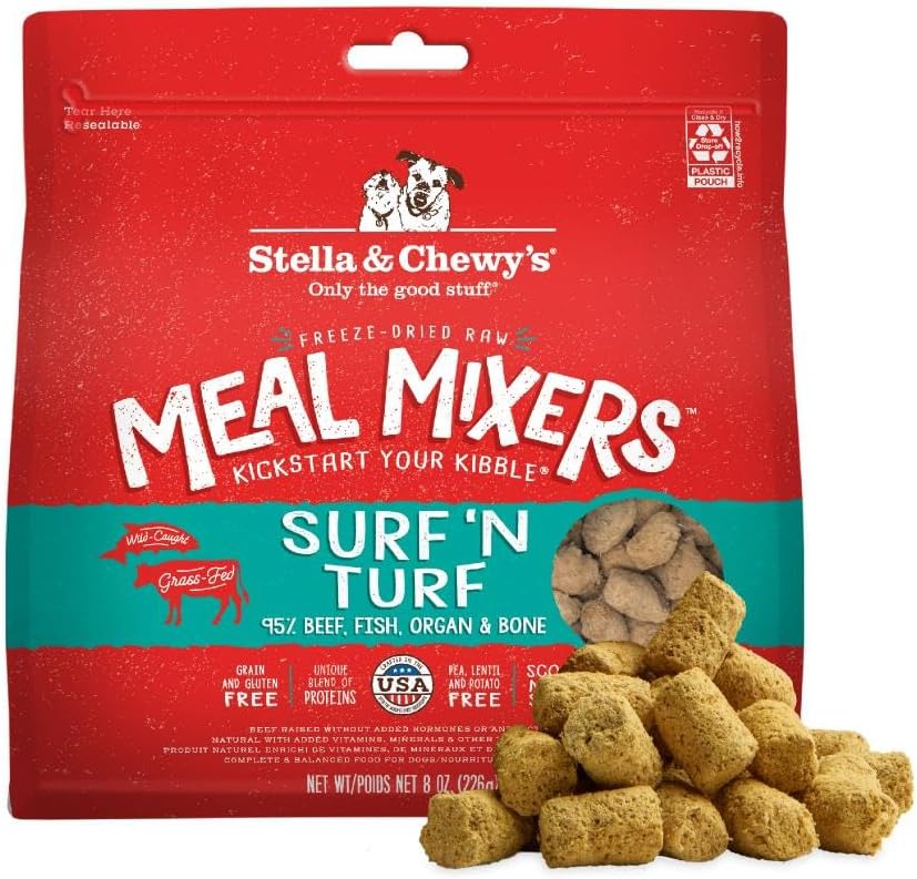 Stella & Chewy's Freeze-Dried Raw Chicken Meal Mixers- Dog Food Topper and Mixer - Made with 95% Cage-Free Chicken, Organs & Bone - Perfect for Picky Eaters - Grain-Free - 3.5oz