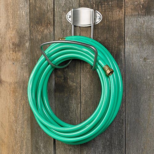 Liberty Garden 681 Hose Hanger, Holds 125-Feet of 5/8-Inch Hose - Stainless Steel