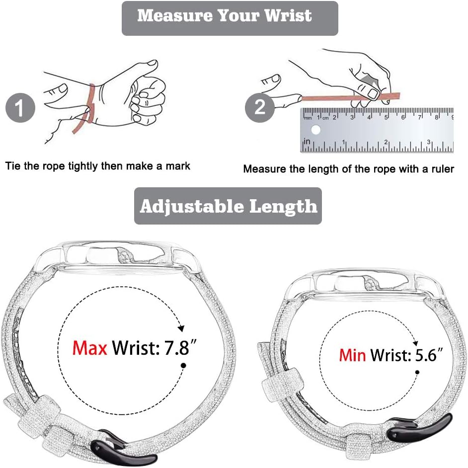 Ritche Christmas Gift Canvas Vintage Quick Release Watch Band 18mm 20mm 22mm 24mm Replacement Watch Straps for Men Women, White Elephant Gifts, Stocking Stuffers for Men, Father's Day gifts