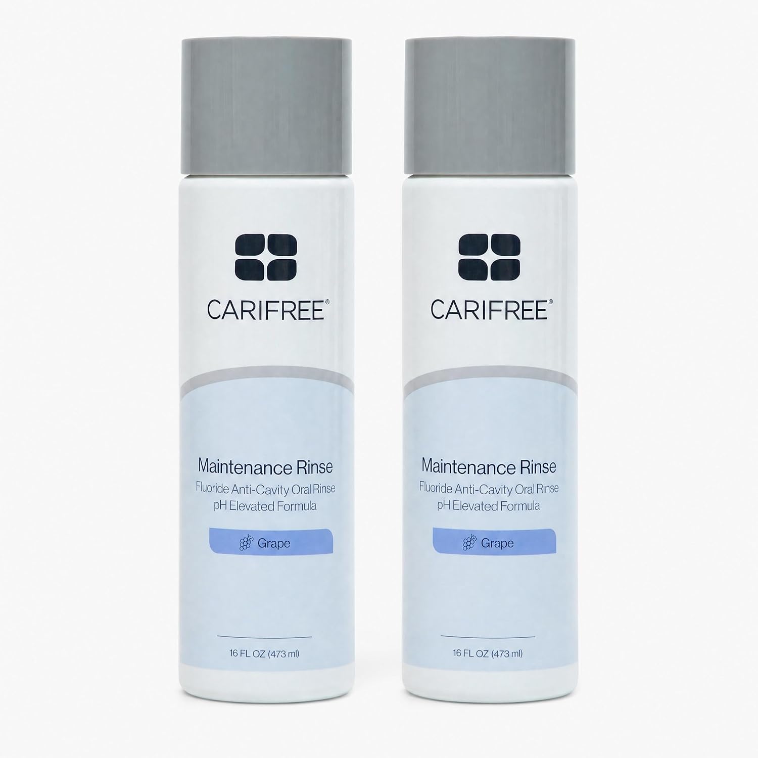 CariFree Maintenance Rinse Fluoride Mouthwash, Mint, Alcohol-Free, 16 oz | Anti-cavity fluoride & xylitol rinse; neutralizes pH, prevents decay, freshens breath; dentist recommended, alcohol-free.